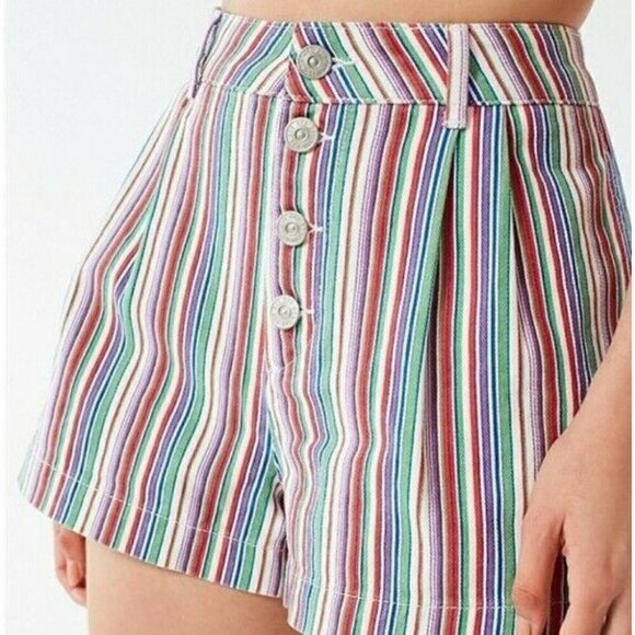 BDG Urban Outfitters Lisbon Striped Shorts Y2K - Picture 1 of 7